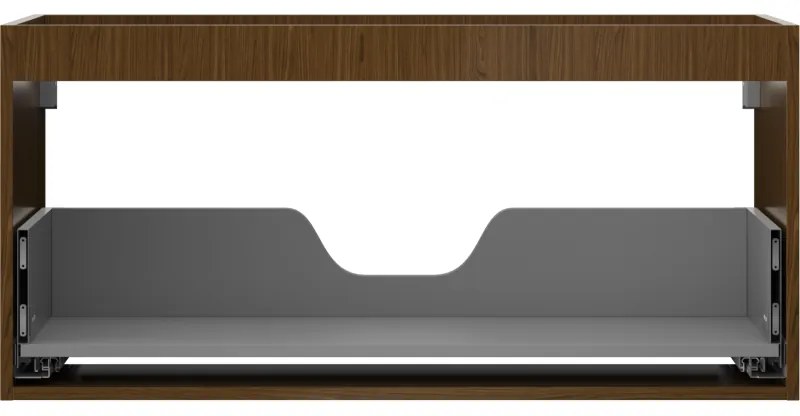 Mexen Box-A, závesná skrinka 100 cm, 1 zásuvka, orech, 91AX0-1000-470-1-86