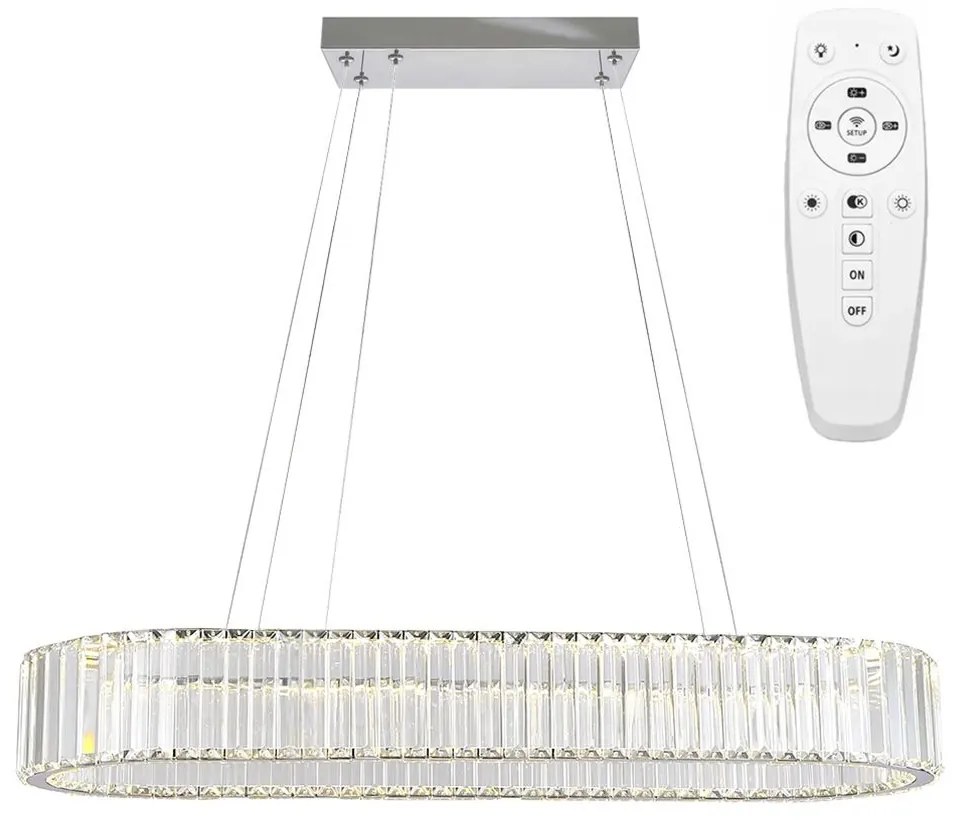 Toolight Toolight, LED stropné svietidlo, 32W, APP1547-CP, chrómová, OSW-05476