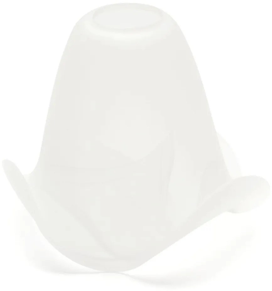 Náhradné sklo k lustru SISI E14 pr. 13 cm biele