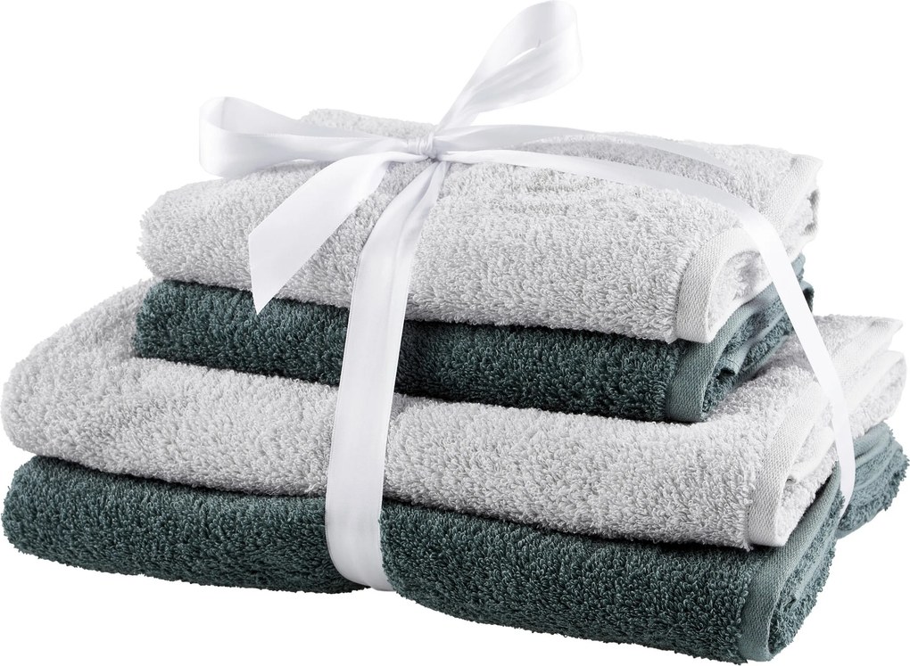 XXXLutz SADA FROTÉ UTERÁKOV, tmavozelená Bugatti - Kúpeľňový textil - 003355101502
