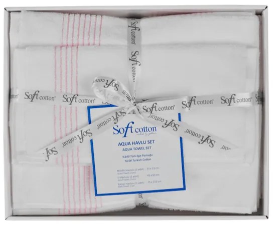 Soft Cotton Darčeková sada uterákov a osušiek AQUA