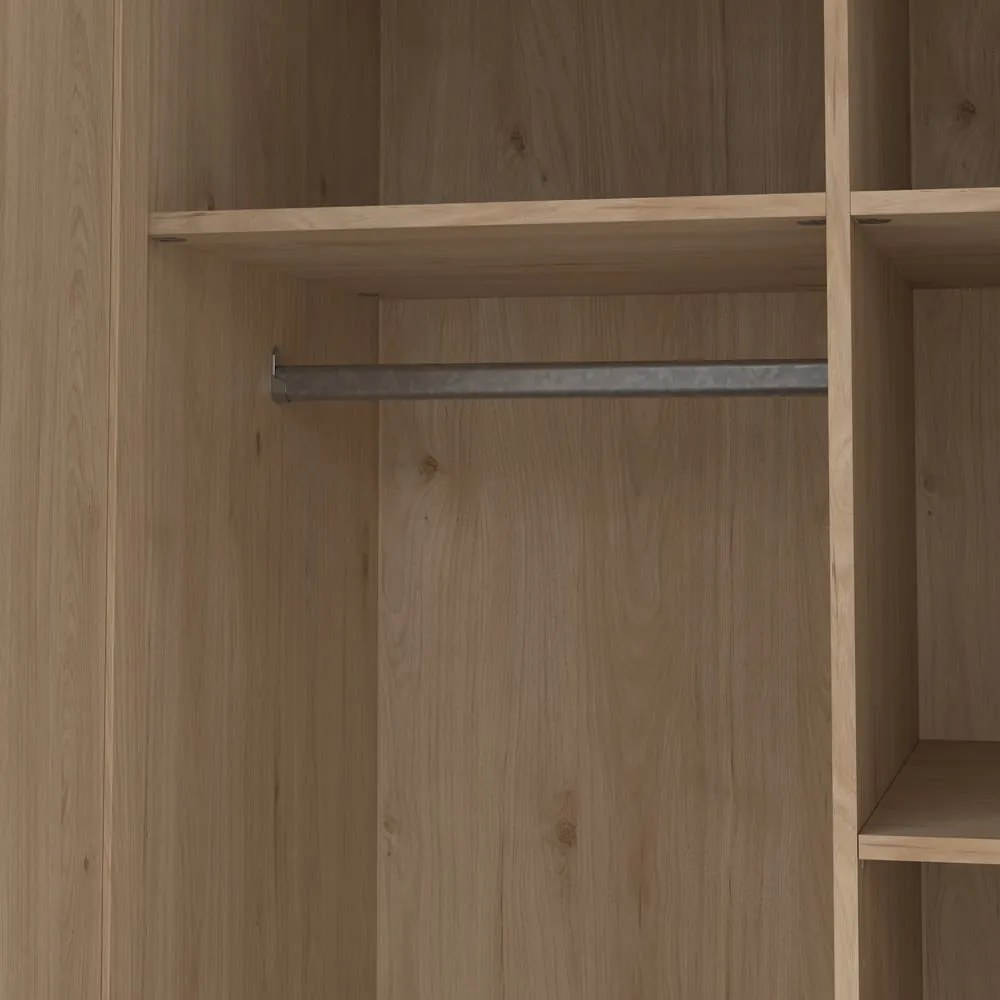 Šatníková skriňa v dekore duba v prírodnej farbe 99x200x62 cm Billund – Tvilum