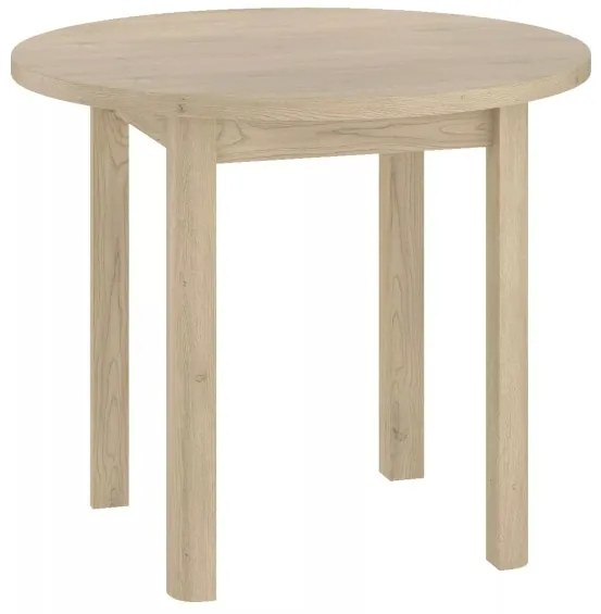 Okrúhly jedálenský stôl ADAM 80x80 cm, dekor dub Cremona Torro