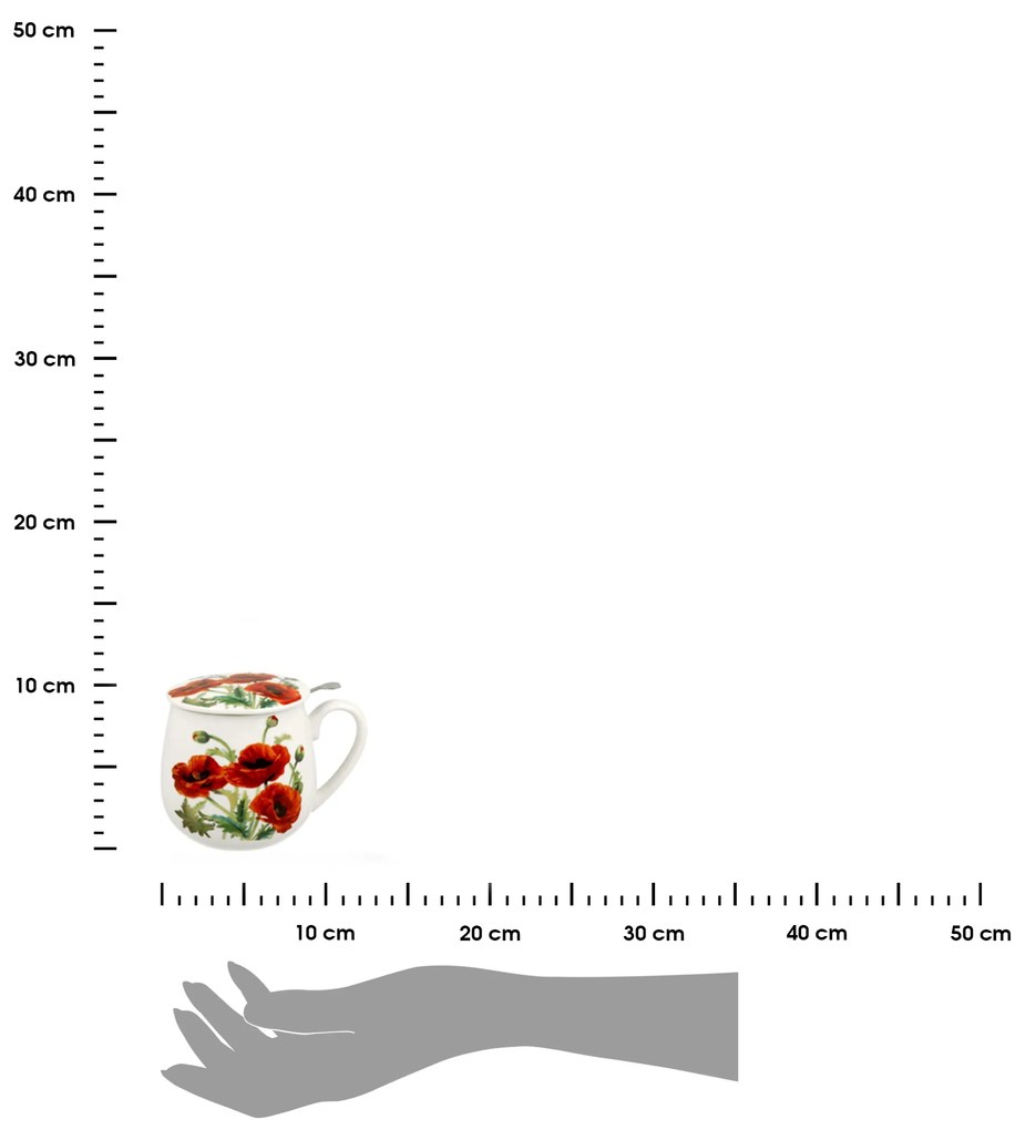 Čajová súprava Classic Poppies 430 ml