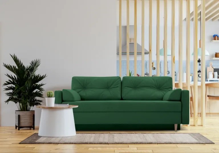 Pohovka ASTORIA 213 cm tmavě zelená