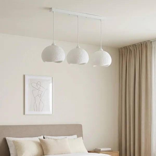 Brilagi - Závesný luster na lanku WABI SABI 3xE27/40W/230V biela