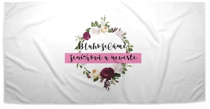 Sablio Uterák Gratulujeme nevieste a ženíchovi - 50x100 cm