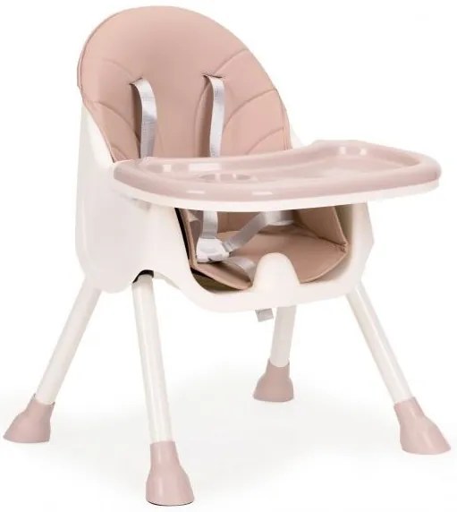ECOTOYS Detská jedálenská stolička 2v1 Rose