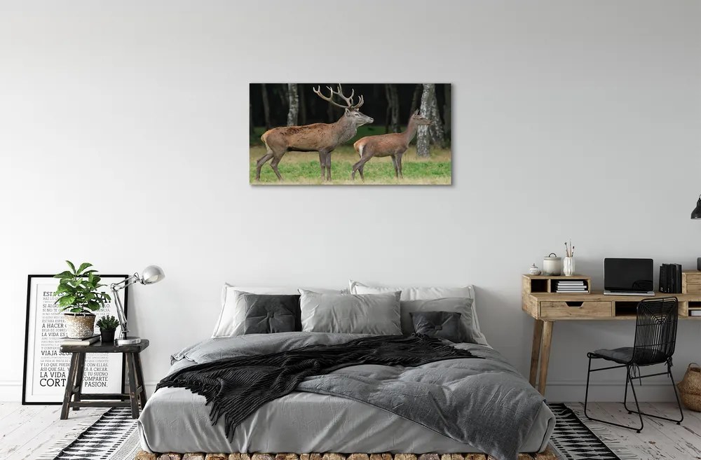 Obraz na plátne jeleň lesný 140x70 cm