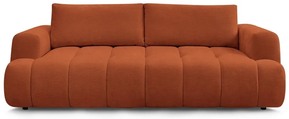 Rozkladacia/s úložným priestorom pohovka v tehlovej farbe 251 cm Fuji – Bobochic Paris