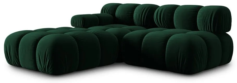 Zelená zamatová pohovka 282 cm Bellis – Micadoni Home