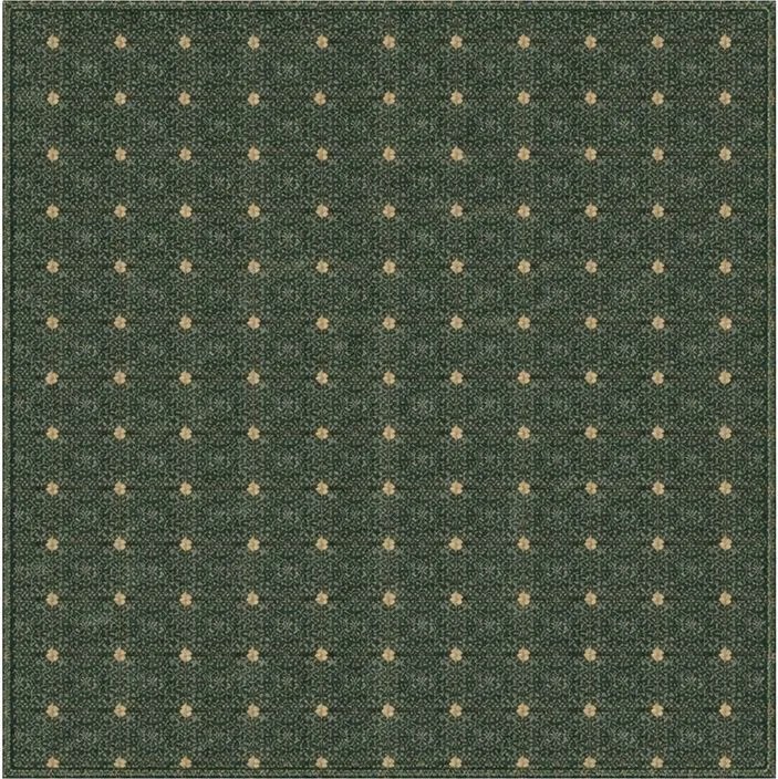 Condor Carpets, Kusový koberec Udinese zelený štvorec, 120x120, zelená, chodba / predsieň