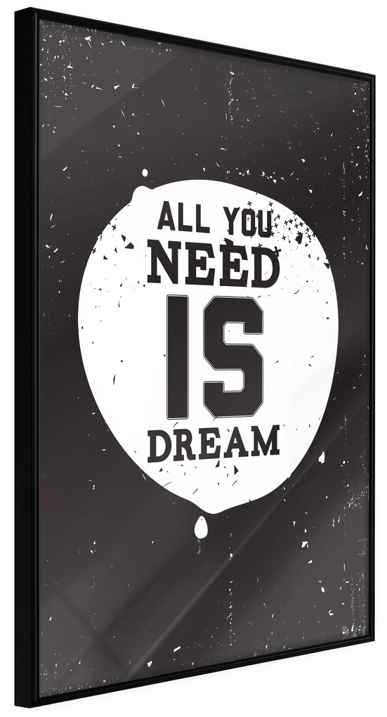 Artgeist Plagát - All You Need Is Dream [Poster] Veľkosť: 40x60, Verzia: Čierny rám