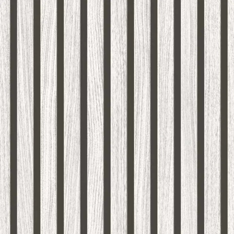 Papierové tapety na stenu IMPOL 277776, rozmer 10,05 m x 0,53 m, lamely dub biely, IMPOL TRADE
