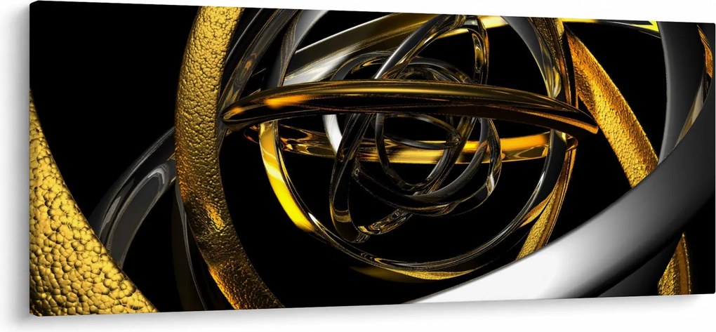 Obraz modernej abstrakcie (120x50 cm)