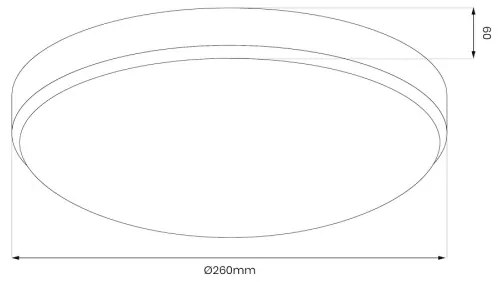 LED stropné svietidlo MAYA LED/10W/230V, priemer 26 cm, lesklý chróm