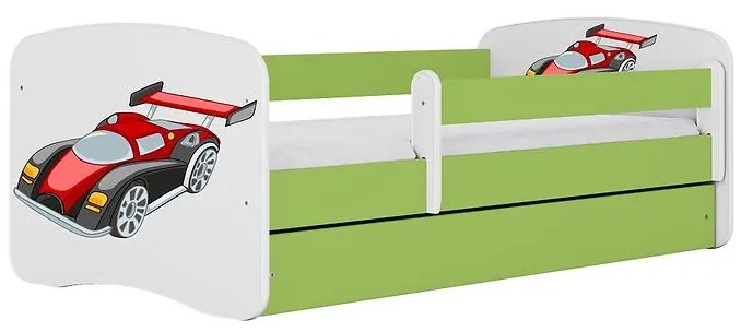 Detská Posteľ. Babydreams+Sz+M Zelená 80x180 Auto