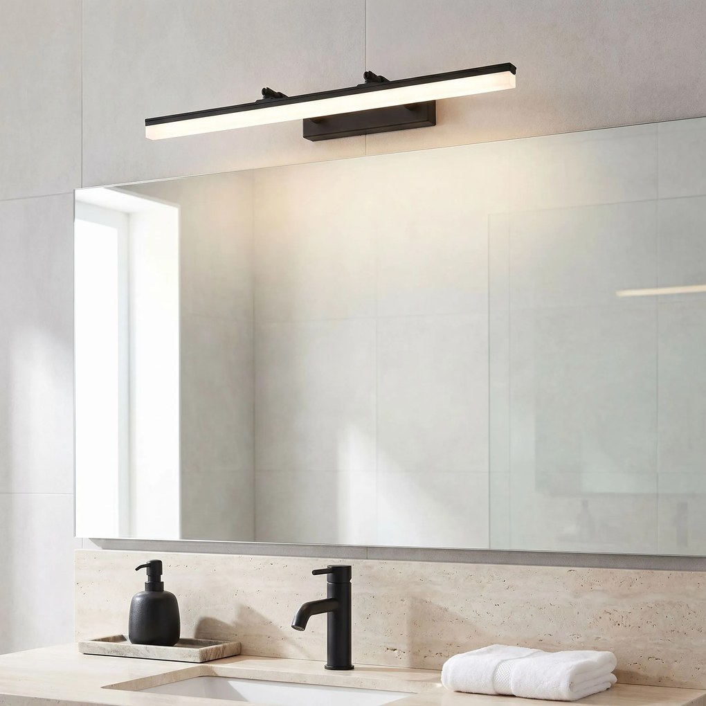 Toolight Toolight, LED nástenné svietidlo, 60cm, 9W, 4000K, 1000lm, APP1879-1W, Čierna matná, OSW-66034