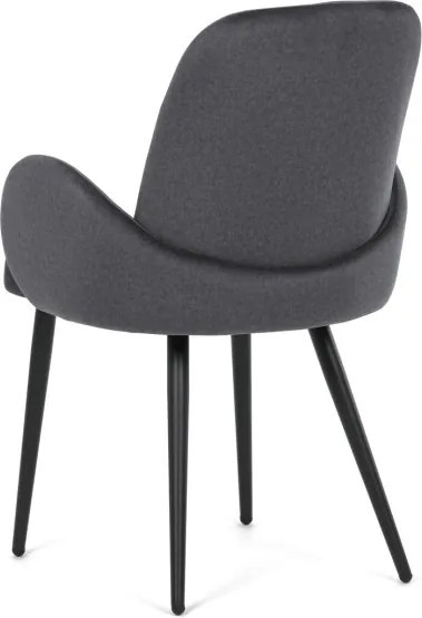 Jedálenská stolička zamatová, sivá DCL-X7129 GREY2