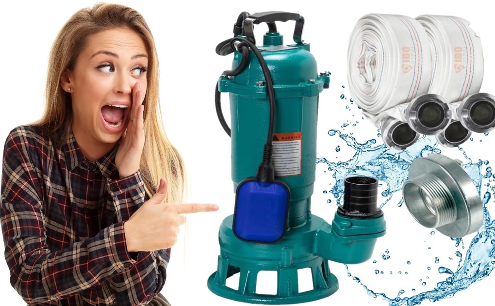 Čerpadlo Ctr 750 Špinavej Vody Žumpa Dve Hadice