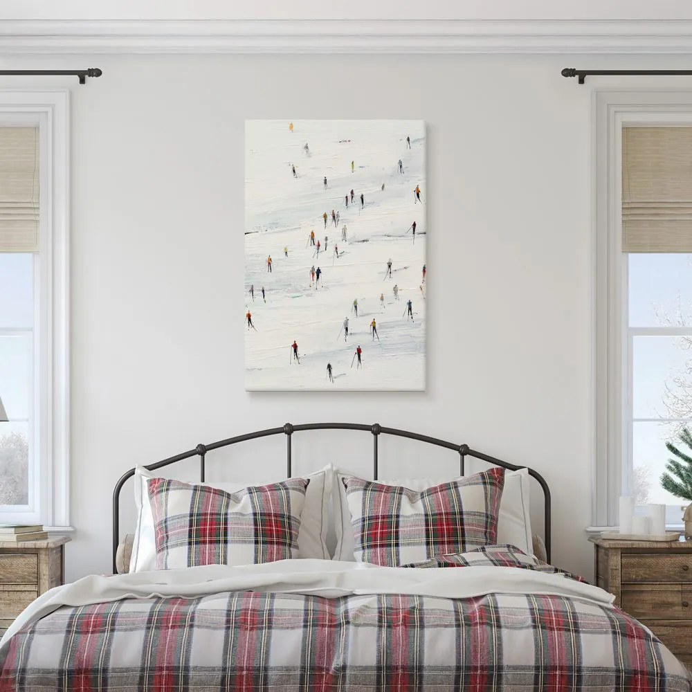 Obraz zimné radovánky na svahu