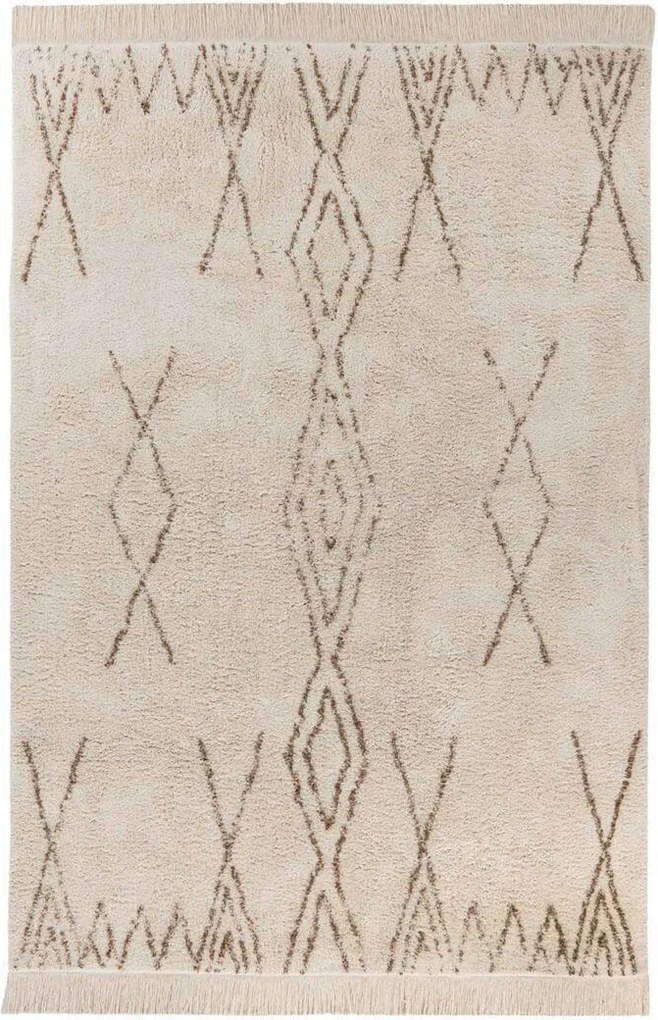 XXXLutz PLOCHO TKANÝ KOBEREC, 120/170 cm hnedá, krémová Novel - Online Only bytové doplnky - 005937072560