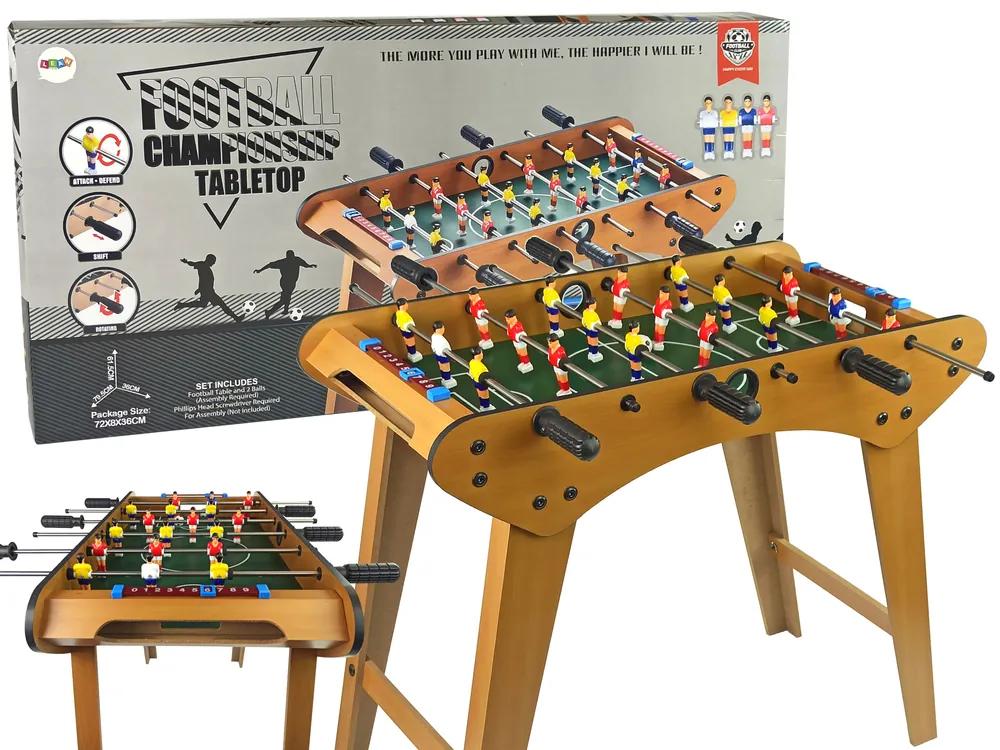 Lean Toys Veľký drevený futbalový stôl
