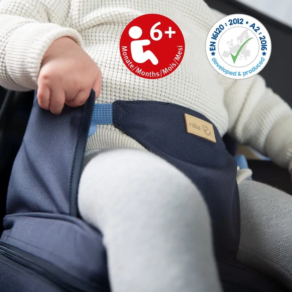 Tmavomodrý detský sedák Booster Seat – Roba