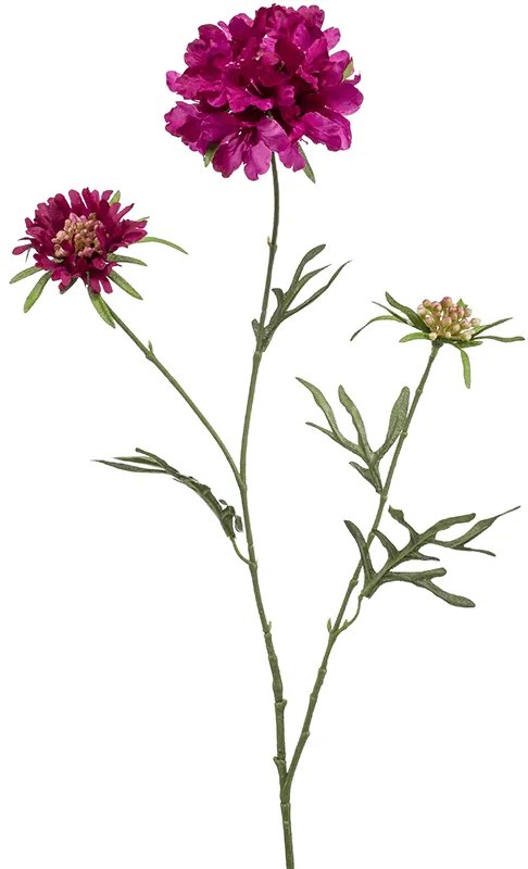 Umelý kvet Scabiosa Purple 77 cm