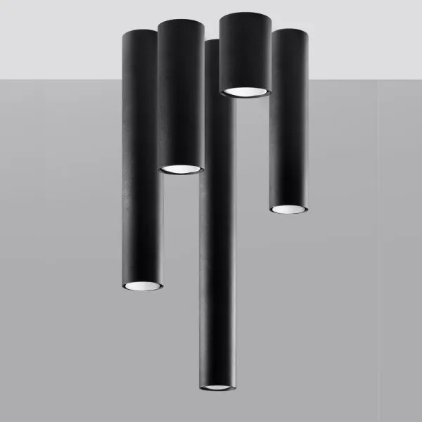 Sollux SL.1001 - Bodové svietidlo LAGOS 1xGU10/10W/230V 20 cm čierna