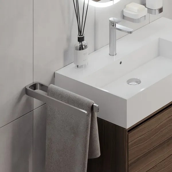 NIMCO NK 30098-26 - Nástenný vešiak na uteráky NIKAU 39 cm lesklý chróm