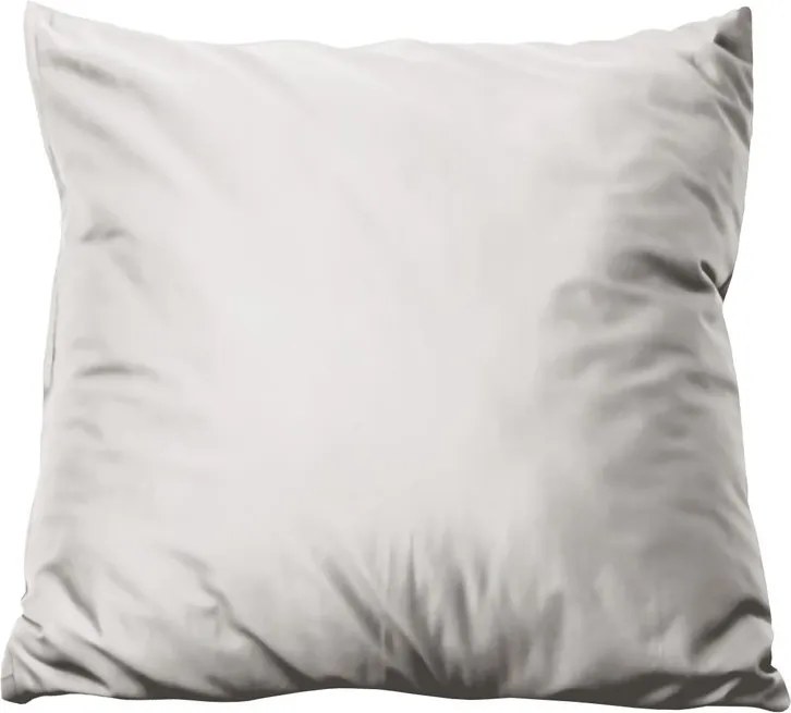 Polášek Povlak na vankúš z bavlneného saténu - Light grey | 40 x 40 cm