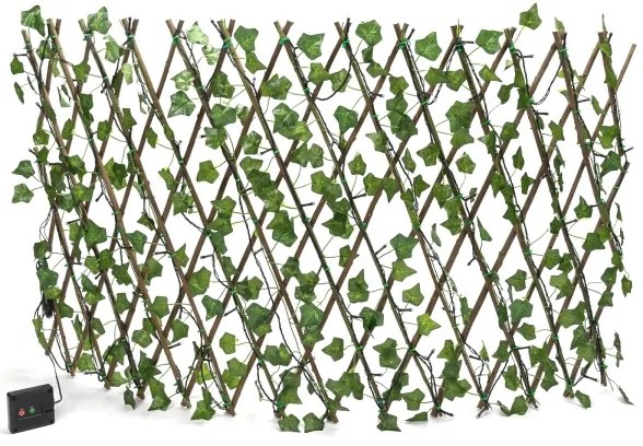 Aigostar - Solárna LED dekorácia Ivy, 102xLED/2x0,7m, IP65, teplá biela