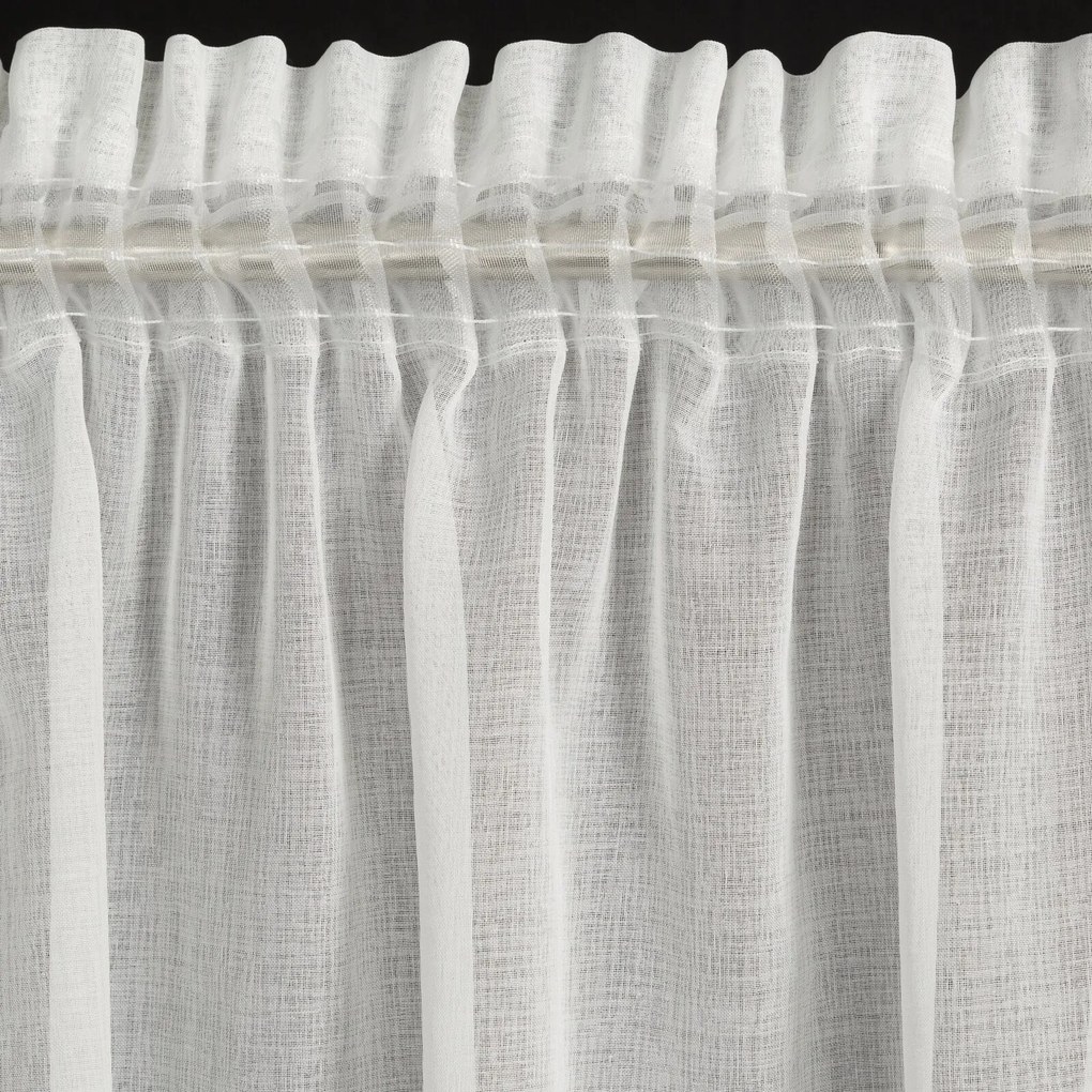 ZÁCLONA NA PÁSKE KLEO 350X145 CM BIELA