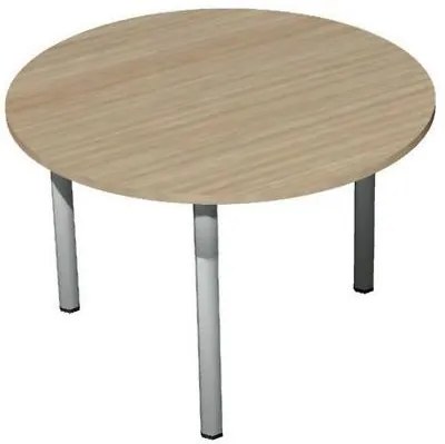 Kruhov?? konferenčný stôl Set 110 x 75 cm, dezén svetlé drevo