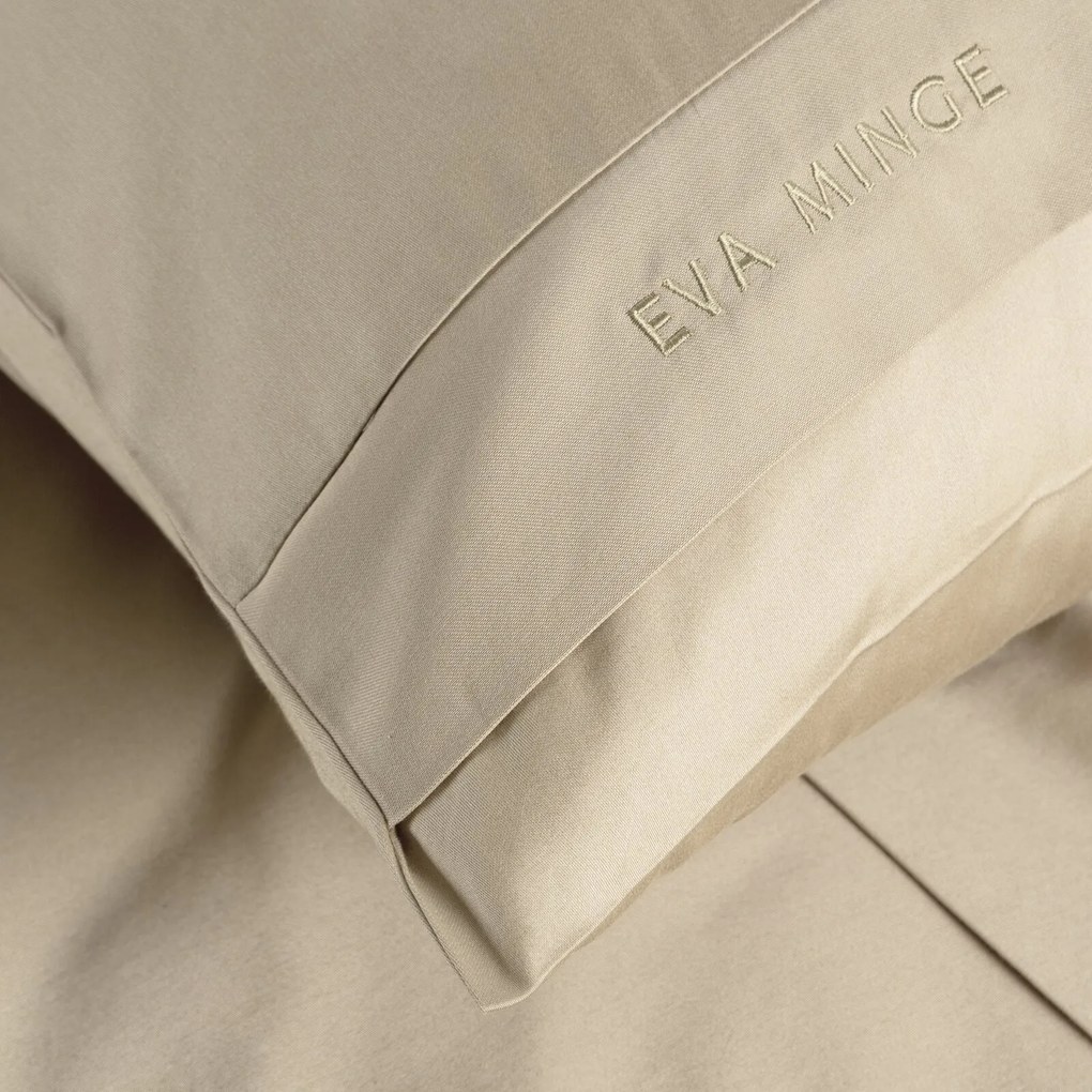 MAKOSATÉNOVÉ OBLIEČKY EVA MINGE ELEGANT1D 160X200 CM, 2 KS 70X80 CM BÉŽOVÉ