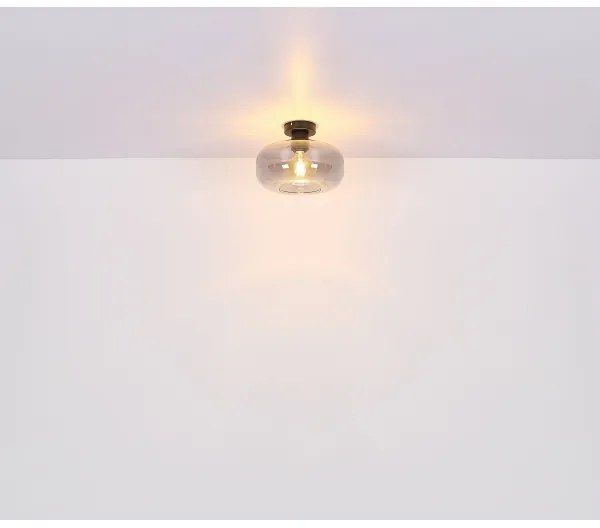 Globo 15566D - Prisadený luster GIUSEPPE 1xE27/40W/230V pr. 28 cm šedá