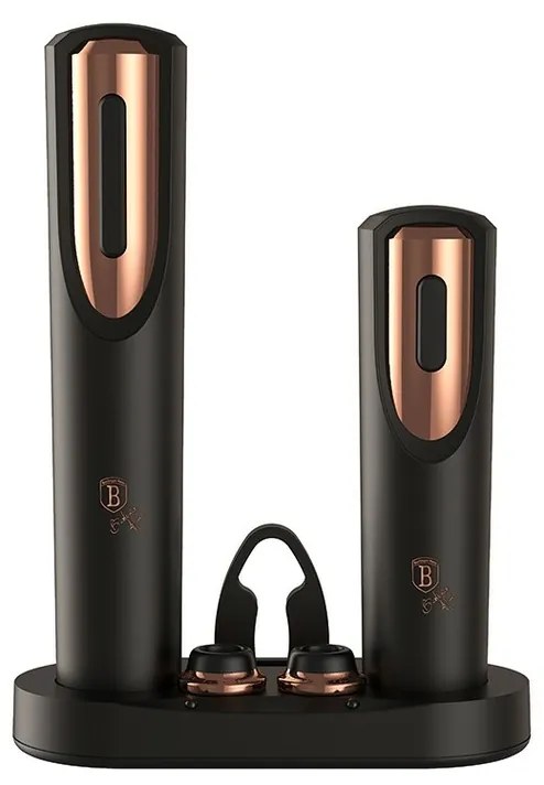Elektrické otvárače vína darčekový set 6 ks Berlingerhaus Black Rose Collection BH-9134