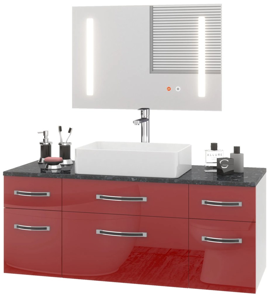 Kúpeľňový nábytok Euphoria EUP P 120/0/W/R/0/BK/MB