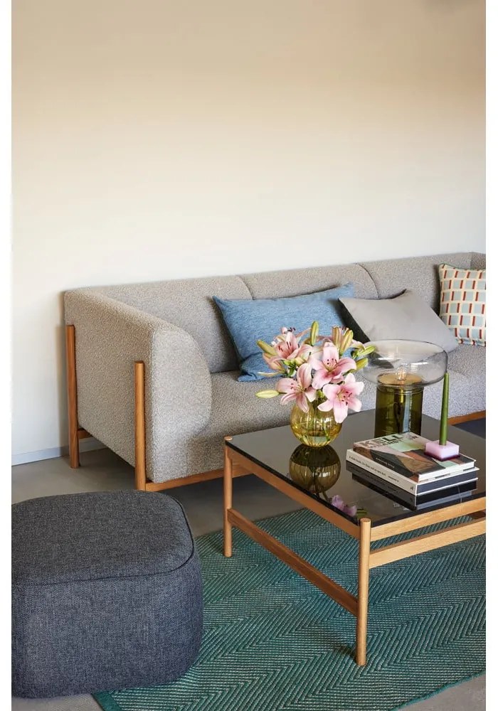 Mramorový konferenčný stolík v čierno-prírodnej farbe 80x80 cm Raw – Hübsch