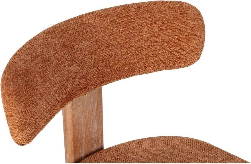 Čalúnené jedálenské stoličky v súprave 2 ks v tehlovej farbe Nadia – MOME