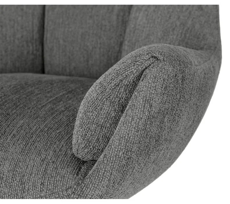 Sivé kreslo Odette – Marckeric
