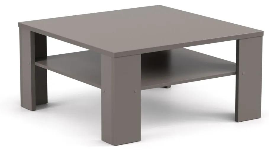 DREVONA Konferenčný stolík štvorcový šedý grafit REA 5