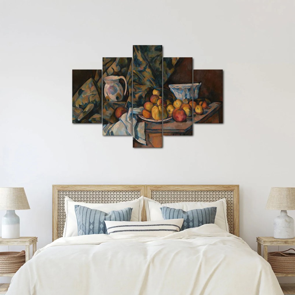Obraz - Paul Cézanne, Still Life with Apples and Peaches, reprodukcia (150x105 cm)