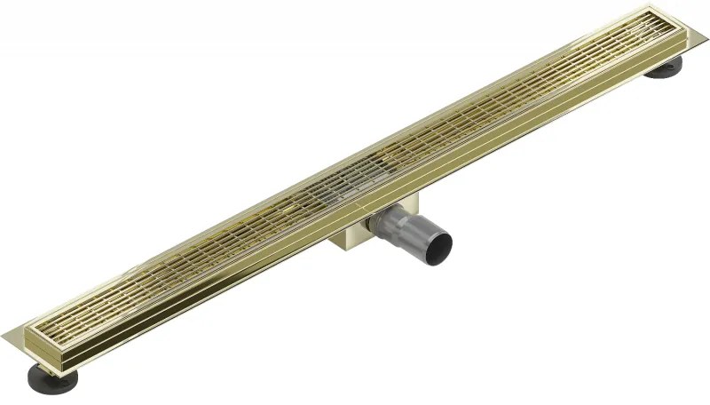 Mexen Flat M33 nerezový sprchový žľab 90 cm, zlatá, 1533090-15