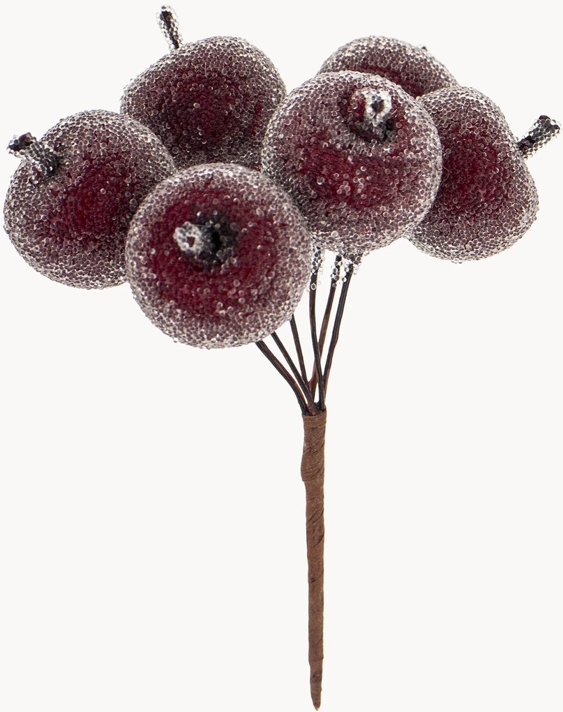 Rastlinné dekorácie Glitter, 6 ks