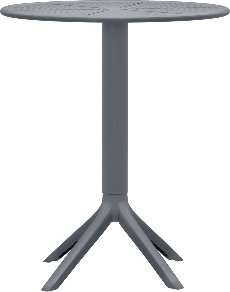 Okrúhly stôl Lacota 60 cm - antracitová