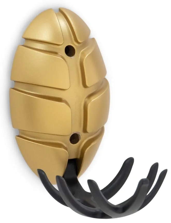 Nástenný háčik v zlatej farbe Bug – Spinder Design