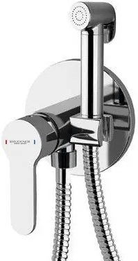 Bruckner Bruckner, SIEGER podomietková batéria s bidetovou spŕškou, guľatá, chrómová, 914.007.1