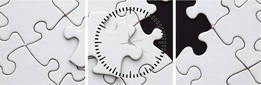 Obraz puzzle (s hodinami) (90x30 cm)
